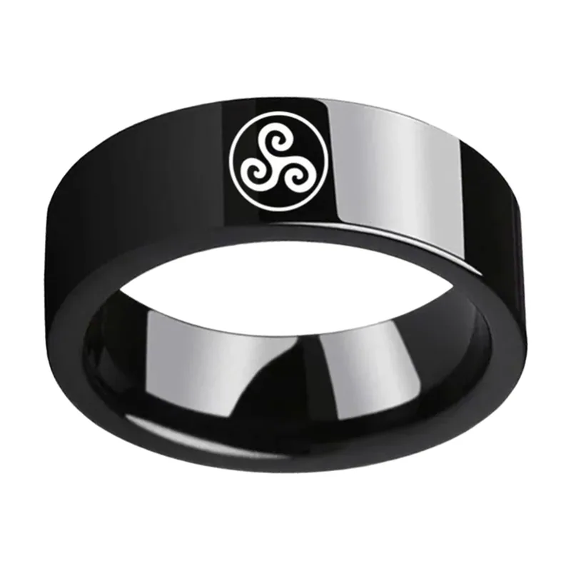 Anillo Triskele Nudo Celta, Acero Inoxidable