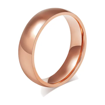 Anillo de Banda Pulida para Hombre, Acero Inoxidable 316L