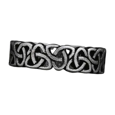 Anillo de Nudo Celta Trinity, Acero Inoxidable
