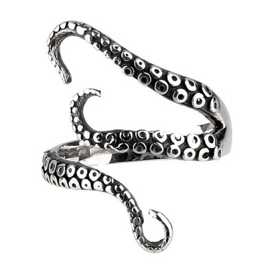 Anello a Tentacolo di Polpo in Acciaio Inossidabile 316L