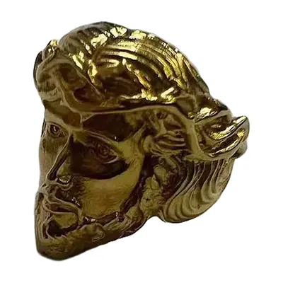 Anello Testa di Gesù, Acciaio Inossidabile 316L