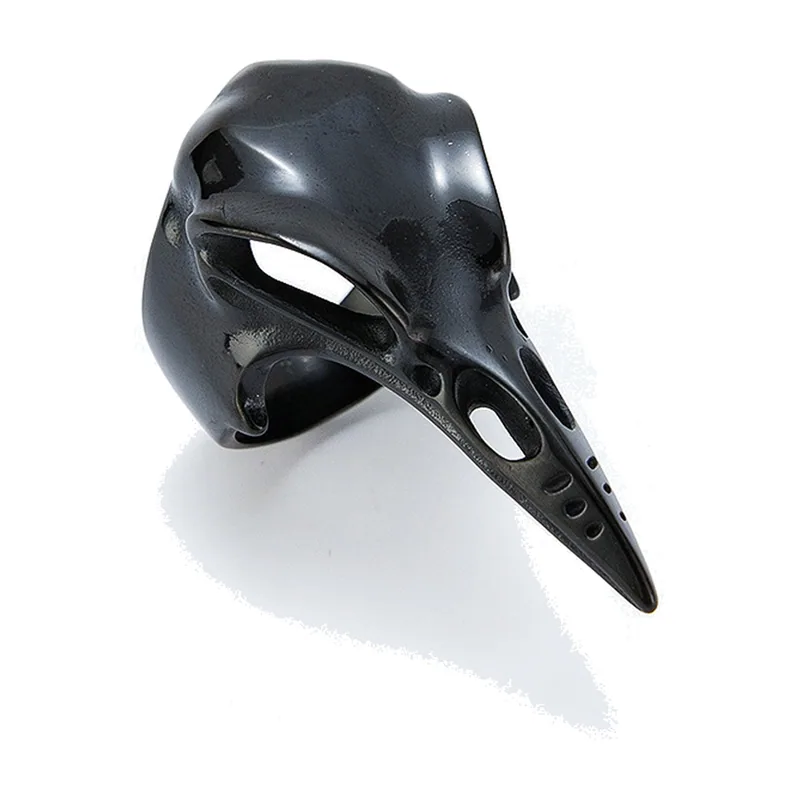 Odin Rabenkopf Statement-Ring aus 316L Edelstahl