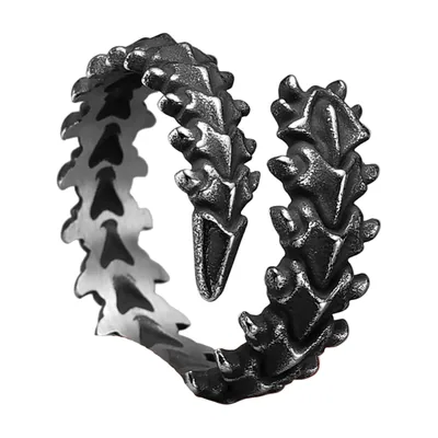 Drachenschuppen Ring aus 316L Edelstahl