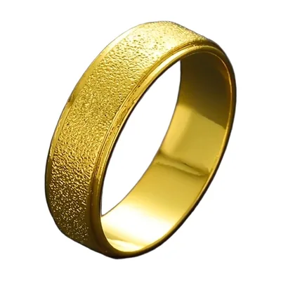 Goldfarbener Ring mit mattem Finish, Edelstahl