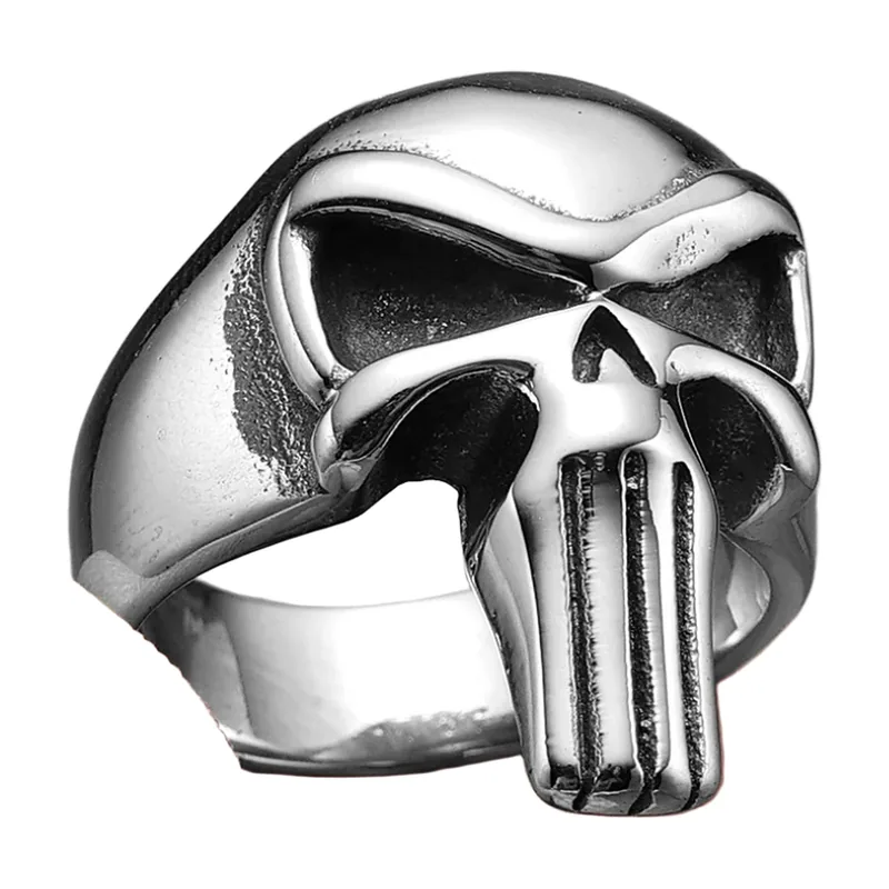 Anillo Sello de Calavera, Acero Inoxidable 316L