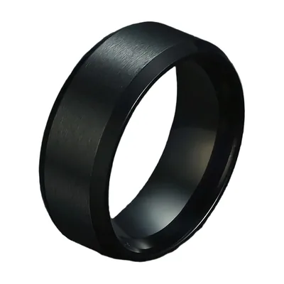 Anillo de Horus Banda Plana, Acero Inoxidable Cepillado