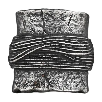 Bague Viking Mjölnir Marteau, Acier Inoxydable Antique