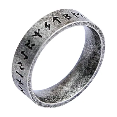 Anillo de Runas Vikingas con Valknut y Nudo Celta, Acero Inoxidable