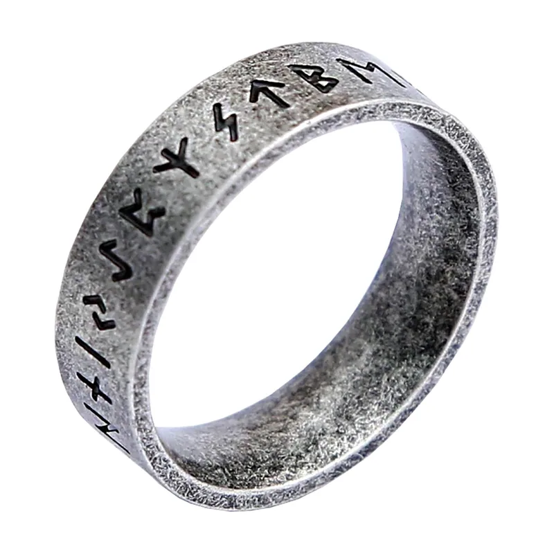 Wikinger Runenring mit Valknut und keltischem Knoten, Edelstahl