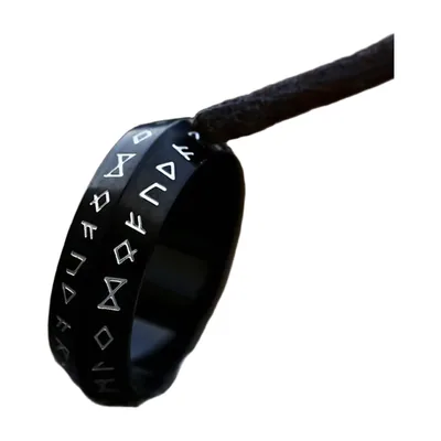 Anillo de Runas Odín Vikingo en Acero Inoxidable 316L