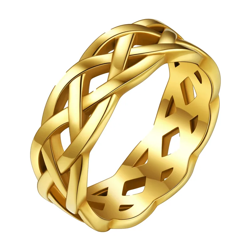 Anello Nodo Celtico da Uomo, Acciaio Inossidabile