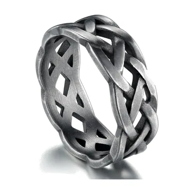 Anillo de Nudo Celta en Acero Inoxidable 316L