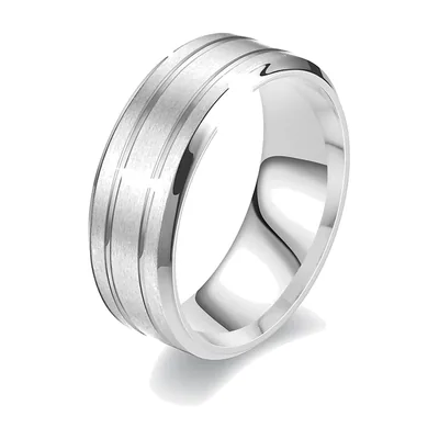 Anillo de Doble Ranura, Acero Inoxidable Mate 316L