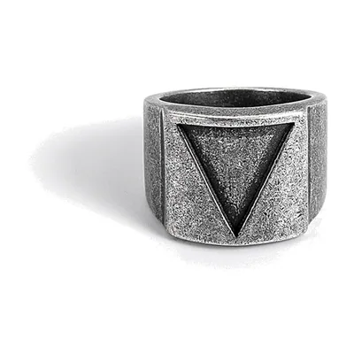 Anillo Triángulo Vikingo de acero inoxidable 316L