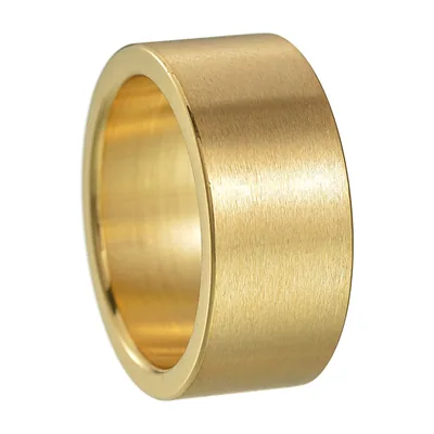 Anillo de Banda Cepillado, 10mm Acero Inoxidable