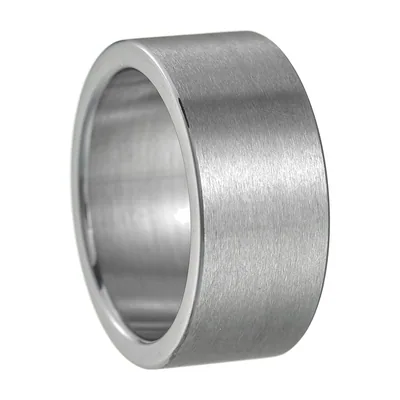 Anillo de Banda Ancha Cepillado, Acero Inoxidable