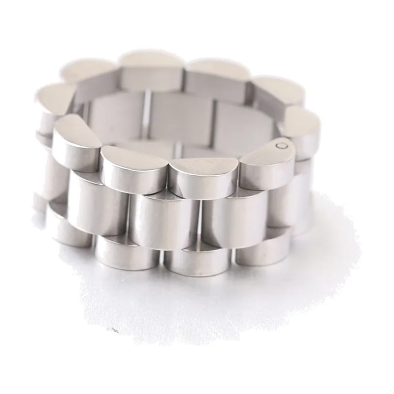 Chain Link Band Ring, Stainless Steel