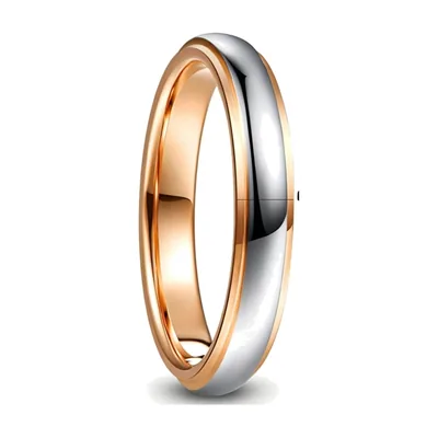 Anillo de Alianza Pulido para Hombre, Acero Inoxidable 316L