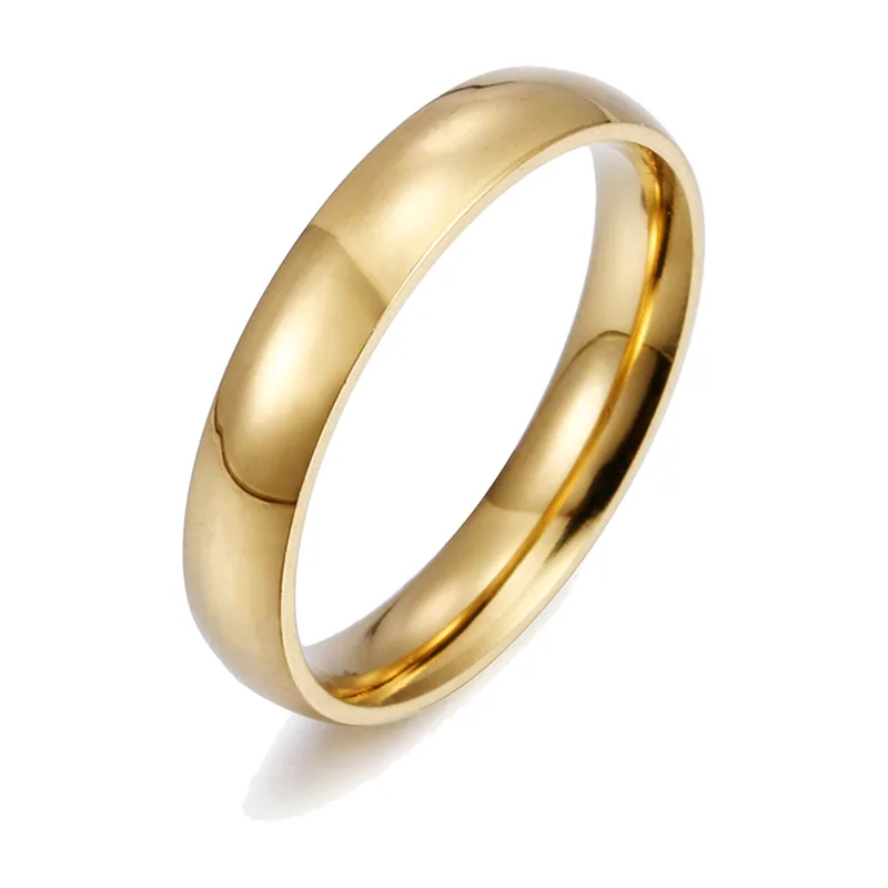 Plain Polished Band Ring, 316L Stainless Steel