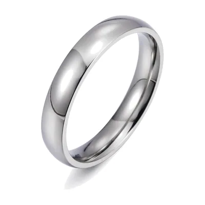Anello a Fascia Lucidato, Acciaio Inossidabile 316L