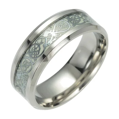 Anello Nodo Celtico per Uomo, Acciaio Inossidabile 316L