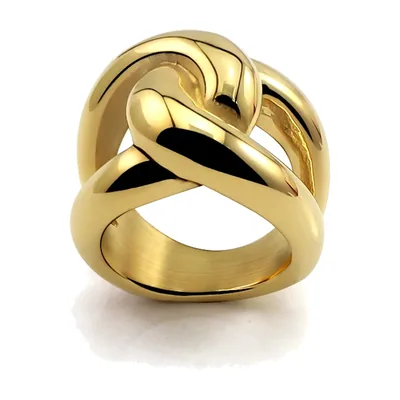 Herren Ring mit Knoten-Design, 316L Edelstahl