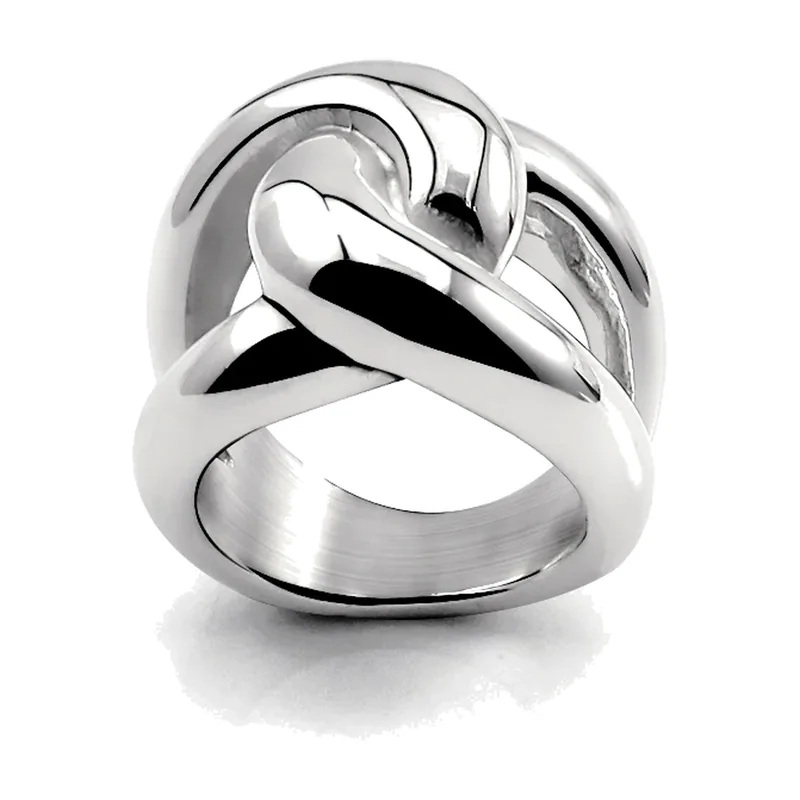 Anillo Statement con Nudo Entrelazado, Acero Inoxidable 316L
