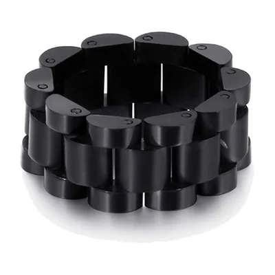 Kettenglieder Biker-Ring aus 316L Edelstahl