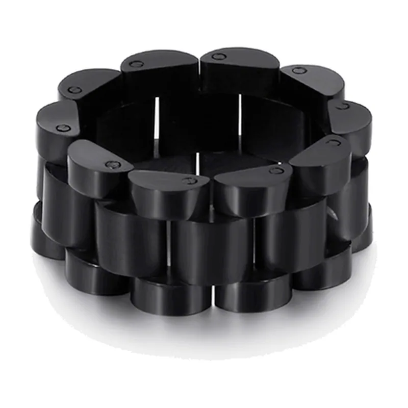 Kettenglieder Biker-Ring aus 316L Edelstahl