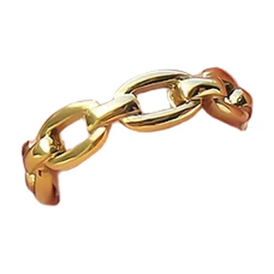 Anello a Catena Intrecciata, Acciaio Inossidabile