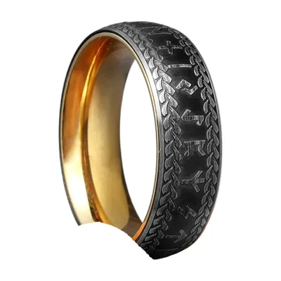 Wikinger Runen Ring für Herren, Edelstahl