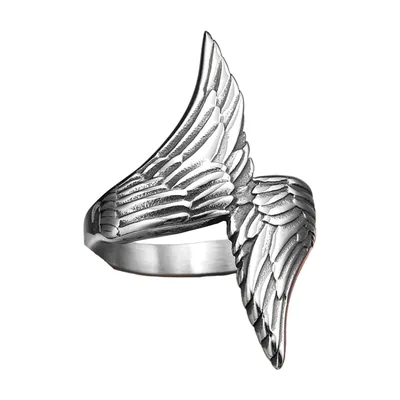 Anello Wrap Ali d'Angelo in Acciaio Inossidabile 316L