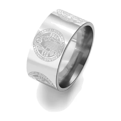Bague avec Médaille Saint Benoît, Acier Inoxydable 316L