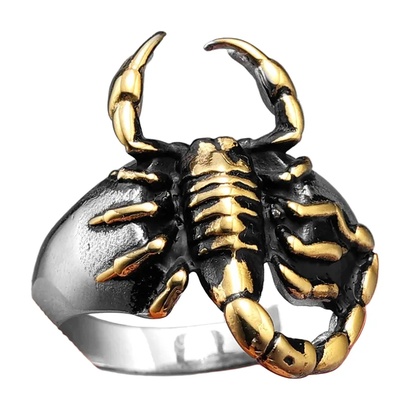 Skorpion Statement-Ring aus 316L Edelstahl