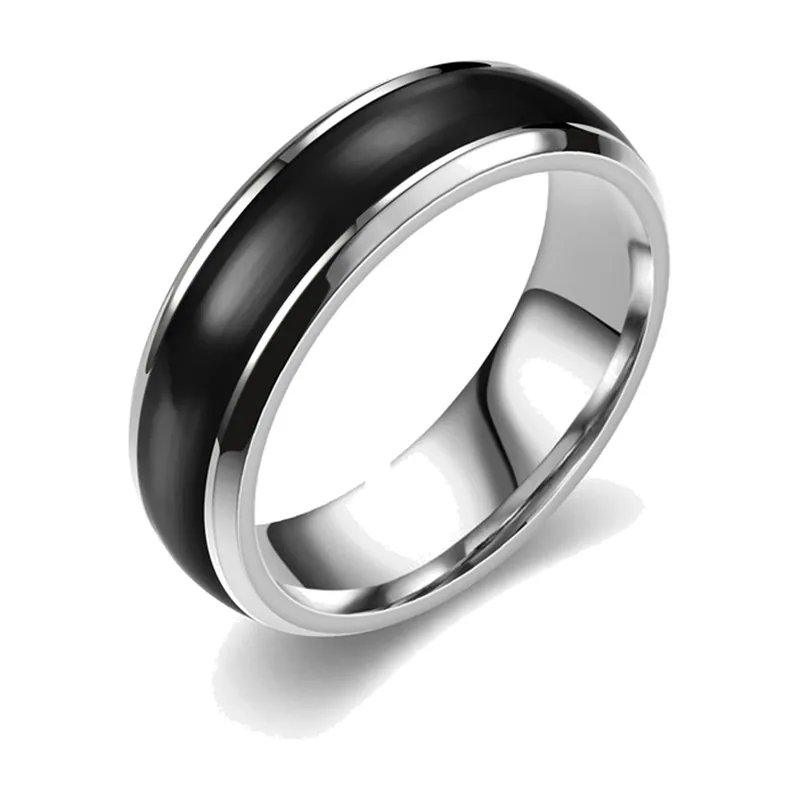Ring mit Tropf-Emaille-Design, 316L Edelstahl