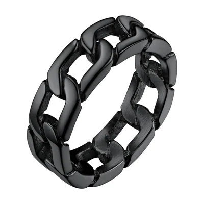 Panzerketten-Ring für Herren, 316L Edelstahl