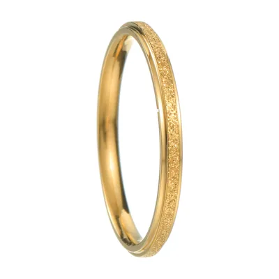 Anillo de Banda Texturizado de Acero Inoxidable