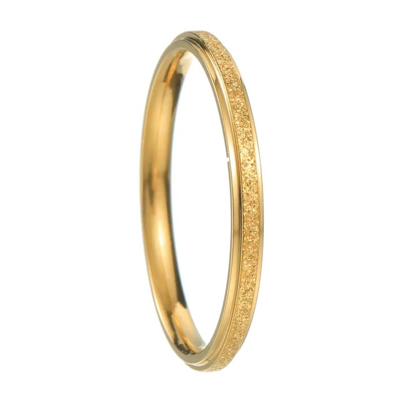 Anillo de Banda Texturizado de Acero Inoxidable