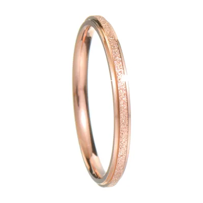 Anillo de banda texturizada en acero inoxidable 316L