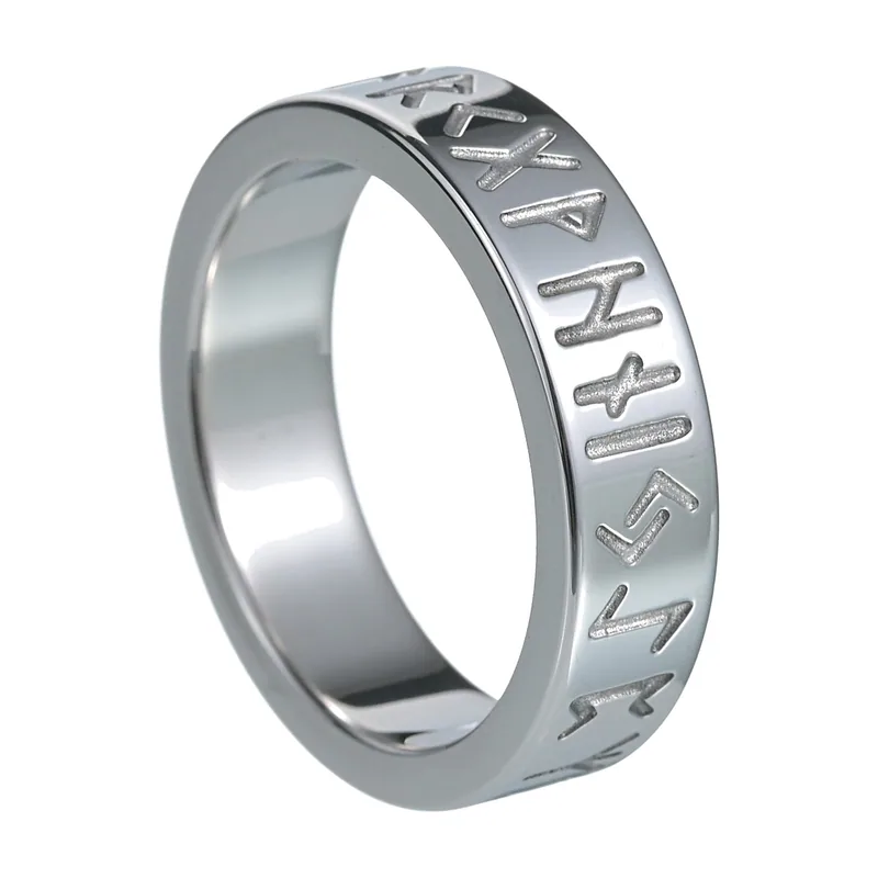 Odin Runen-Ring für Herren, Edelstahl