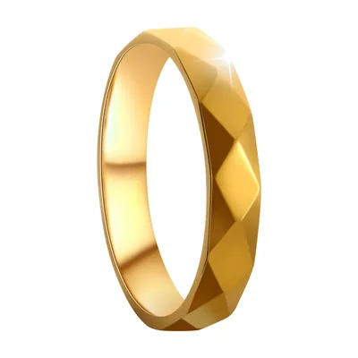 Bague à motif géométrique losange, Acier Inoxydable