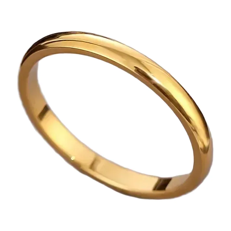 Plain Band Ring, Polished Stainless Steel