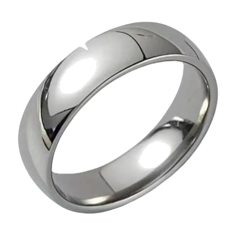 Polished Dome Band Ring, 316L Stainless Steel