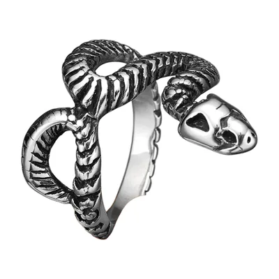 Schlangen-Ring Wrap aus 316L Edelstahl