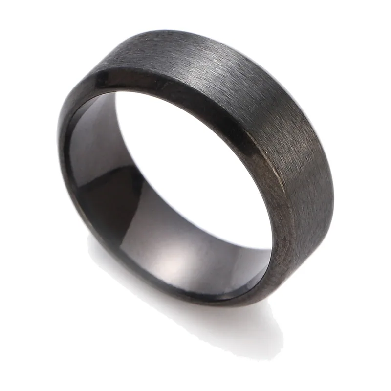Gebürsteter Herrenring, 316L Edelstahl
