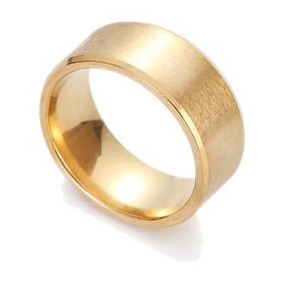 Gebürsteter Herrenring, 316L Edelstahl