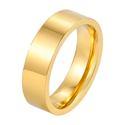 Anillo de Banda Plana Pulida, Acero Inoxidable 316L