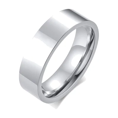 Anillo de Banda Plana, Acero Inoxidable 316L Pulido