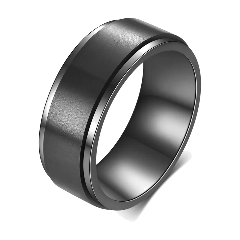 Bague Rotative avec Mois et Lettre, Acier Inoxydable