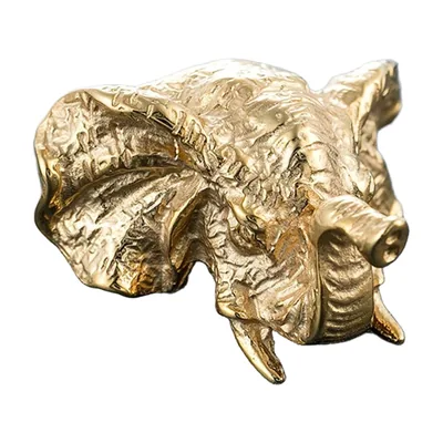 Elefanten-Kopf Statement-Ring aus 316L Edelstahl